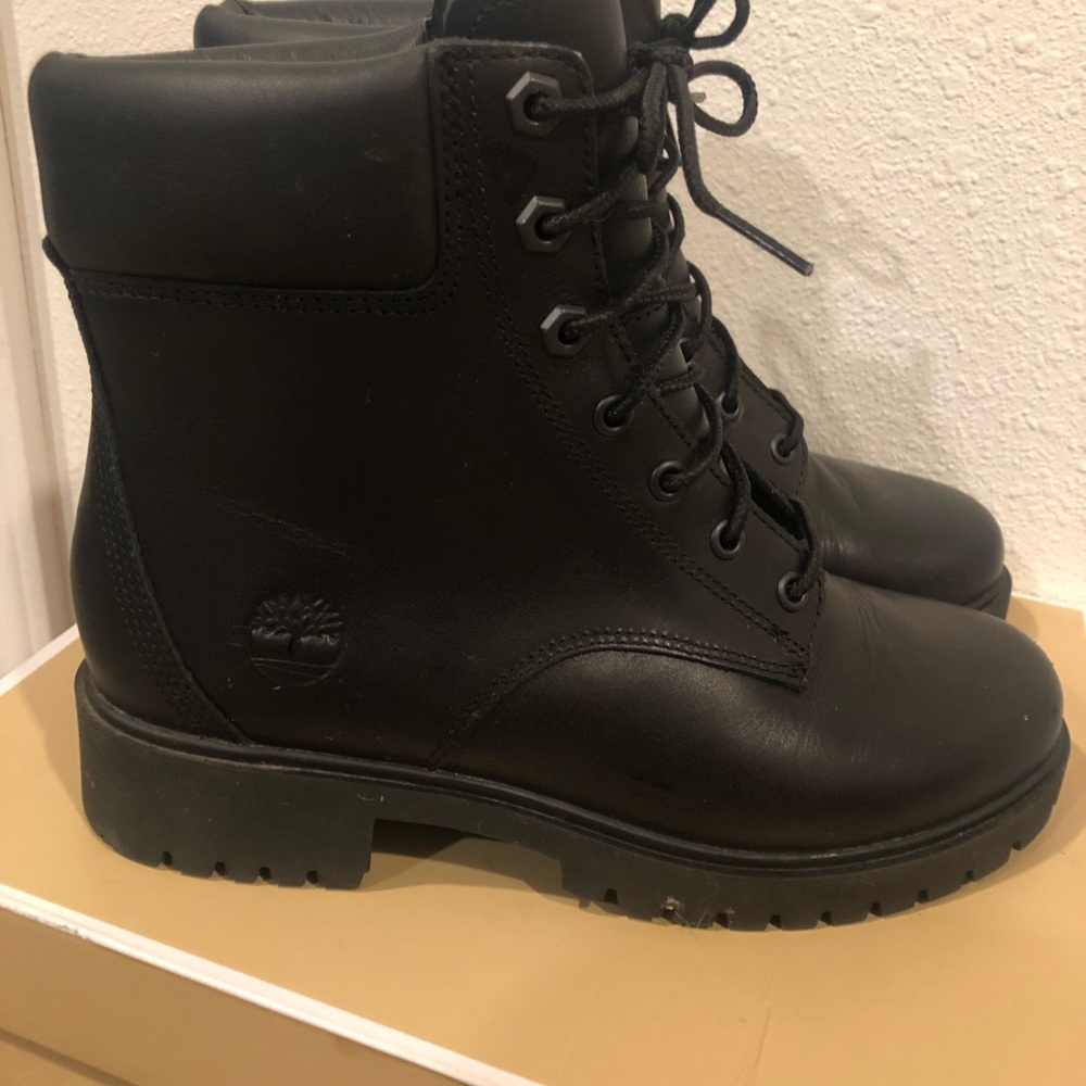 Timberland black leather boots - Picture 2 of 5